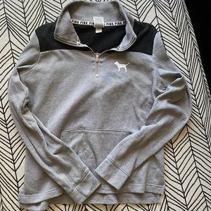 **SOLD** PINK half zip up sweatshirt